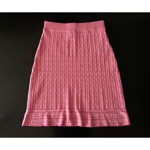 NANETTE Nanette Lepore Pink Knit Skirt sz S